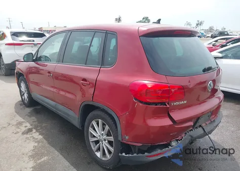 2014 Volkswagen Tiguan Se из США, поврежденный, VIN WVGBV3AX9EW075593